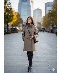 Day and Grade（デイアンドグレイド）の「【ふんわりシャギー素材】スタンドカラーシャギートコート（その他アウター）」