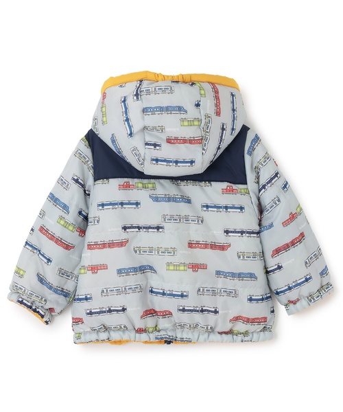 kladskap（クレードスコープ）の「電車リバーシブル中わたブルゾン（ブルゾン・キッズ・ライトブルー/マスタード/レッド・90cm/100cm/120cm/110cm/80ｃｍ）」の7枚目の写真