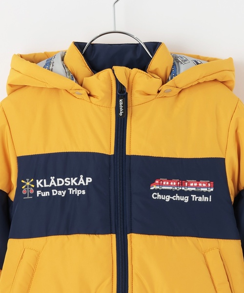 kladskap（クレードスコープ）の「電車リバーシブル中わたブルゾン（ブルゾン・キッズ・ライトブルー/マスタード/レッド・90cm/100cm/120cm/110cm/80ｃｍ）」の8枚目の写真