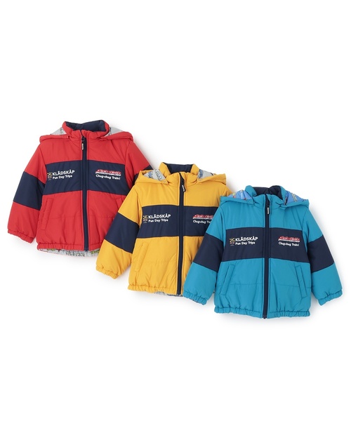kladskap（クレードスコープ）の「電車リバーシブル中わたブルゾン（ブルゾン・キッズ・ライトブルー/マスタード/レッド・90cm/100cm/120cm/110cm/80ｃｍ）」の16枚目の写真