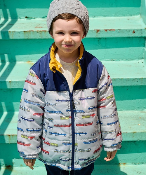 kladskap（クレードスコープ）の「電車リバーシブル中わたブルゾン（ブルゾン・キッズ・ライトブルー/マスタード/レッド・90cm/100cm/120cm/110cm/80ｃｍ）」の20枚目の写真