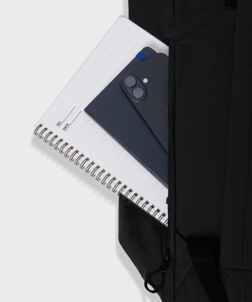 MUSINSA STANDARD（ムシンサスタンダード）の「リップストップメッシュポケットドローストリングバックパック[ブラック]（バックパック/リュック・メンズ・その他・FREE）」の8枚目の写真