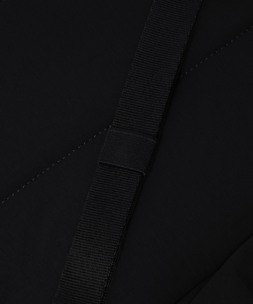 MUSINSA STANDARD（ムシンサスタンダード）の「リップストップメッシュポケットドローストリングバックパック[ブラック]（バックパック/リュック・メンズ・その他・FREE）」の4枚目の写真