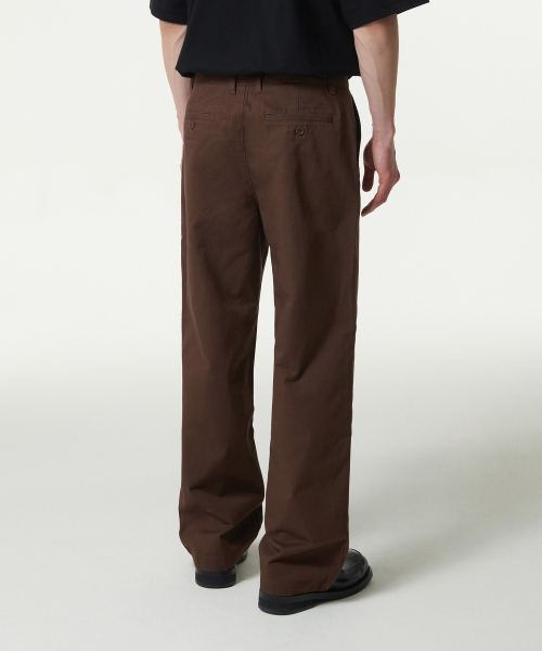 MUSINSA STANDARD（ムシンサスタンダード）の「ワイドチノパンツ [バロックブラウン]（その他パンツ・メンズ・その他・27/28/29/34/32/30/31/33/26/40/38/42/36）」の3枚目の写真