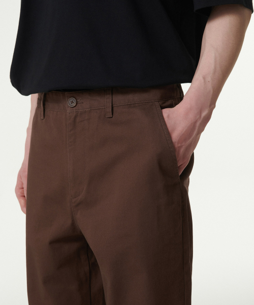 MUSINSA STANDARD（ムシンサスタンダード）の「ワイドチノパンツ [バロックブラウン]（その他パンツ・メンズ・その他・27/28/29/34/32/30/31/33/26/40/38/42/36）」の5枚目の写真