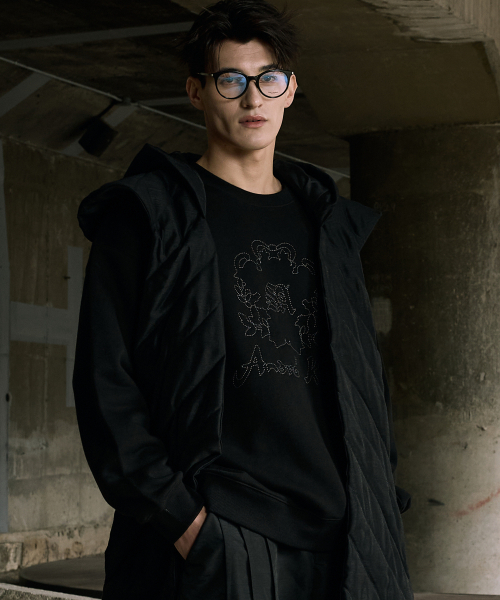 SLOWACID（スローアシッド）の「アンドレキム x スロウエシッド クラシックロゴ スウェットシャツ [ブラック]（スウェット・レディース・その他・LARGE/MEDIUM/SMALL）」の2枚目の写真