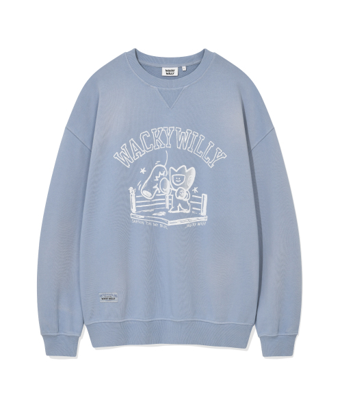 Wacky WiLLy（ワッキーウィリー）の「ウォッシングキキグラフィックスウェットブルー（スウェット・レディース・その他・SMALL/MEDIUM/LARGE/X-LARGE）」の2枚目の写真