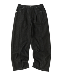 TRAVEL（トラベル）の「Denim Piping Pants Black（デニムパンツ）」