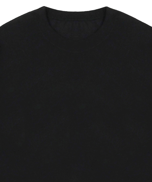 GRAVER（グレーバー）の「[ユニセックス]ワンサイドTYLハートスマイル半袖Tシャツ_ブラック（Tシャツ/カットソー・レディース・ブラック・SMALL/MEDIUM/LARGE）」の3枚目の写真