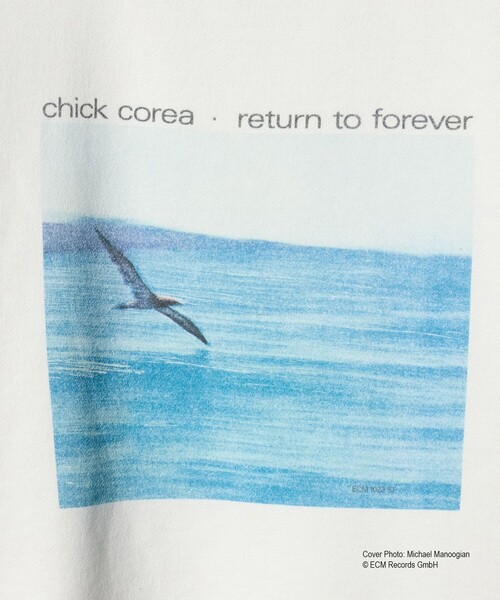 BEAUTY&YOUTH UNITED ARROWS（ビューティーアンドユースユナイテッドアローズ）の「＜ECM × BEAUTY&YOUTH＞Return to Forever プリント スウェット（スウェット・メンズ・ホワイト・XL/L/M）」の5枚目の写真