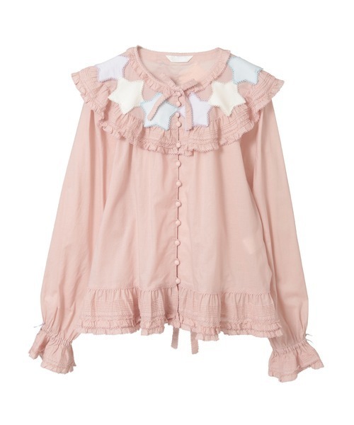 星ワッペン使いブラウス（シャツ/ブラウス）｜PINK HOUSE（ピンク