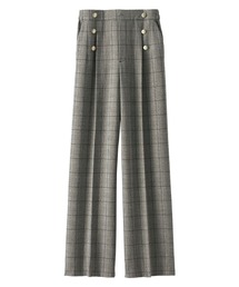 サマ見えSWボタン使いワイドパンツ60丈