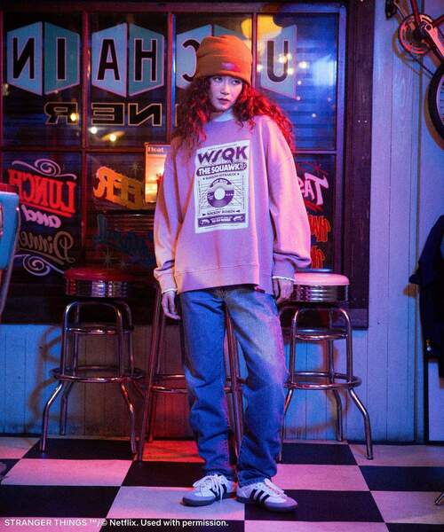 Green　Parks（グリーンパークス）の「■STRANGER THINGS×MINNETONKA ニットキャップ（ニットキャップ/ビーニー・レディース・ベージュ/ブラック・FREE）」の9枚目の写真