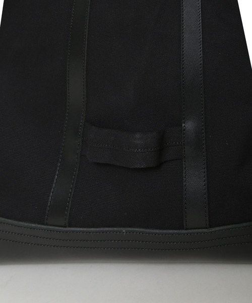NANO universe（ナノユニバース）の「｢NJ/CLUB｣　キャンバスレザートートバッグ（トートバッグ・メンズ・ブラック/キナリ・FREE）」の8枚目の写真