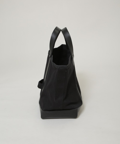 NANO universe（ナノユニバース）の「｢NJ/CLUB｣　キャンバスレザートートバッグ（トートバッグ・メンズ・ブラック/キナリ・FREE）」の5枚目の写真