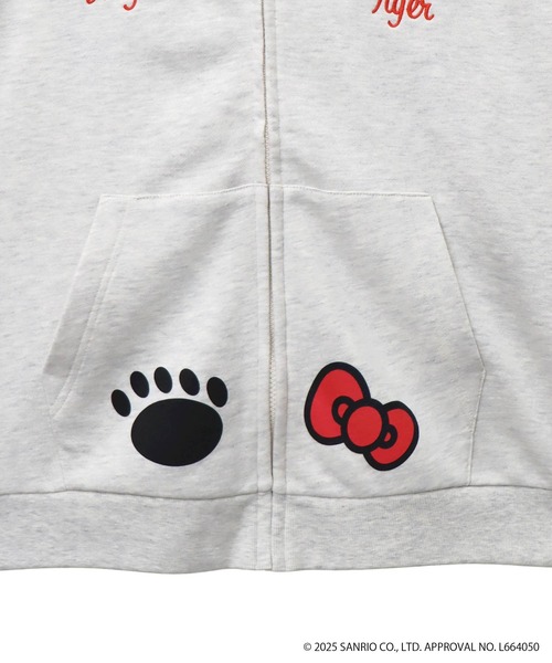 ハローキティコラボ（ハローキティコラボ）の「Hello Kitty×PANDIESTA　なりきり龍虎フルジップパーカー(M2)（パーカー・メンズ・ブラック/オートミール・XXL/XL/M/L）」の15枚目の写真