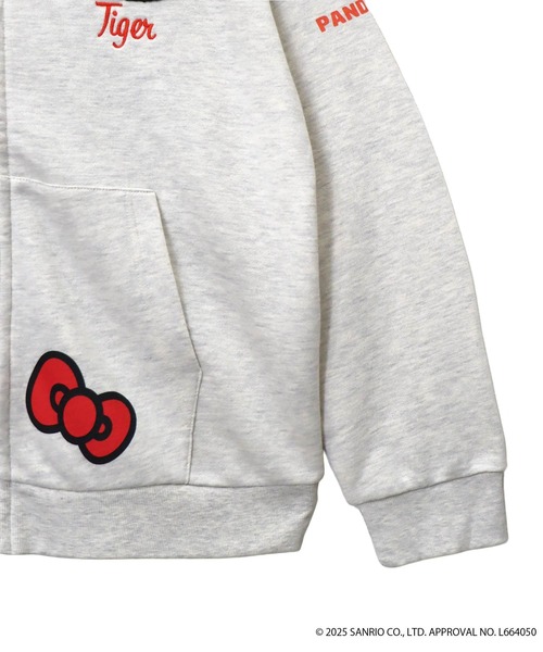 ハローキティコラボ（ハローキティコラボ）の「Hello Kitty×PANDIESTA　なりきり龍虎フルジップパーカー(M2)（パーカー・メンズ・ブラック/オートミール・XXL/XL/M/L）」の16枚目の写真