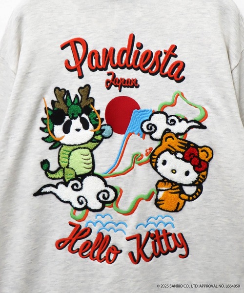 ハローキティコラボ（ハローキティコラボ）の「Hello Kitty×PANDIESTA　なりきり龍虎フルジップパーカー(M2)（パーカー・メンズ・ブラック/オートミール・XXL/XL/M/L）」の19枚目の写真