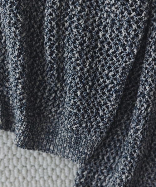 remer（リメール）の「マルチブレンド透かし編みニットカーディガン / multi blend knit cardigan（カーディガン/ボレロ・メンズ・ブラック/ブルー/グレー・X-SMALL/SMALL/MEDIUM/LARGE）」の12枚目の写真