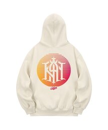 KHC0158 カンカスタムシンボル起毛フードパーカー - クリーム