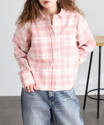 GUESS JEANS 長袖タータンチェックボックスシャツ