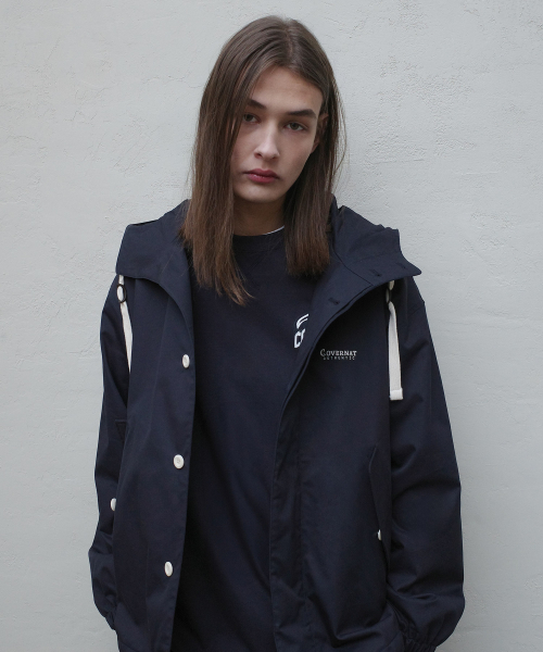 COVERNAT（カバーナット）の「フィールドフードジャケット ダークネイビー（ナイロンジャケット・レディース・その他・MEDIUM/LARGE/X-LARGE/SMALL）」の4枚目の写真