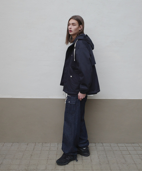 COVERNAT（カバーナット）の「フィールドフードジャケット ダークネイビー（ナイロンジャケット・レディース・その他・MEDIUM/LARGE/X-LARGE/SMALL）」の5枚目の写真