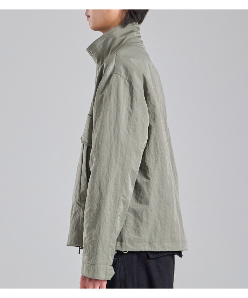 BUTTON SEOUL(ボタンソウル)の「サイレントポケットクロップミリタリーブルゾン(カーキ)(ブルゾン・メンズ・その他・LARGE/X-LARGE/MEDIUM)」の7枚目の写真