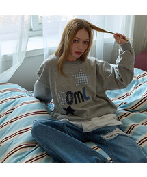 5OML（オーオーエムエル）の「スターレスソムル アプリケパッチ スウェットシャツ（メランジグレー）（スウェット）」