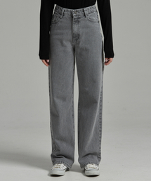 millioncor（ミリオンコール）の「[9110] Unisex semi-wide dark gray denim pants（デニムパンツ・レディース）」