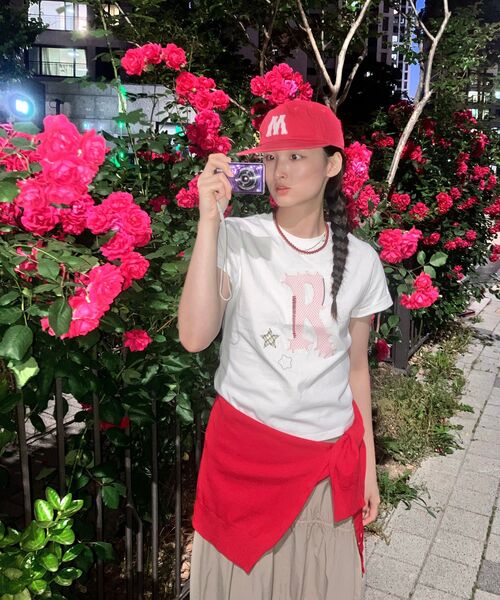 runningHIGH（ランニングハイ）の「アプリケロゴ H/S Tシャツ [ホワイト]（Tシャツ/カットソー・レディース・その他・FREE）」の4枚目の写真