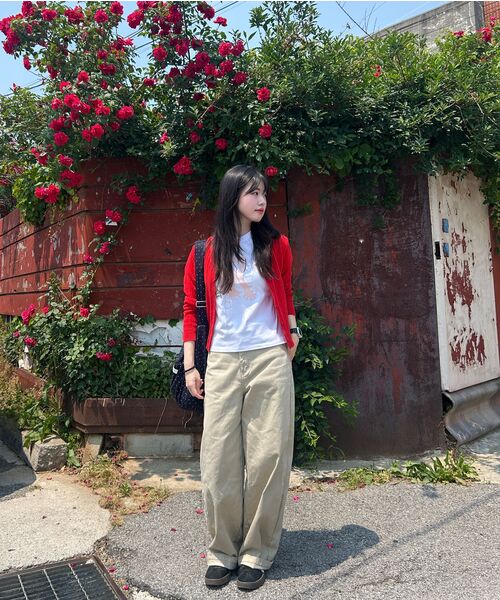 runningHIGH（ランニングハイ）の「アプリケロゴ H/S Tシャツ [ホワイト]（Tシャツ/カットソー・レディース・その他・FREE）」の5枚目の写真
