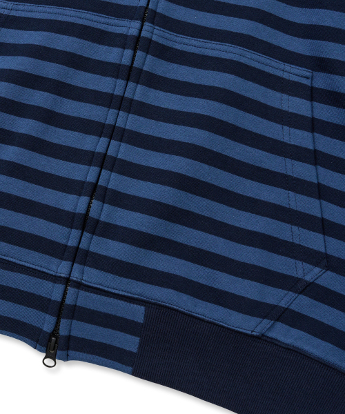 BROWNBREATH(ブラウンブレス)の「TAG STRIPE HOOD ZIP UP - BLUE(パーカー・レディース・その他・SMALL/MEDIUM/LARGE/X-LARGE)」の7枚目の写真