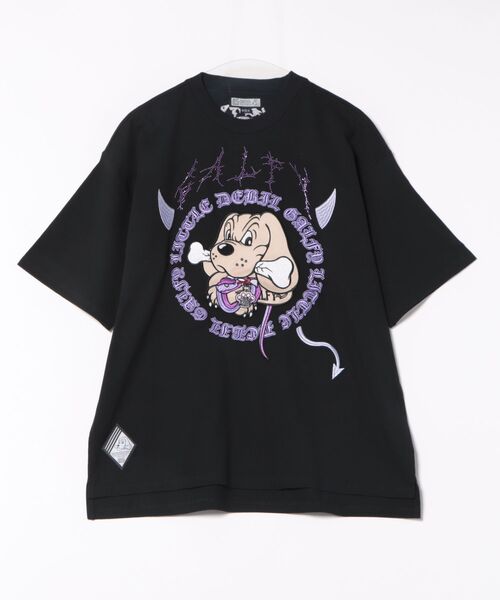 ガルフィー/Tシャツ/ボンデージハートフリル/グランジ加工/L GALFY/ガルフィー/【LHP別注】小悪魔S/S TEE（Tシャツ/カットソー