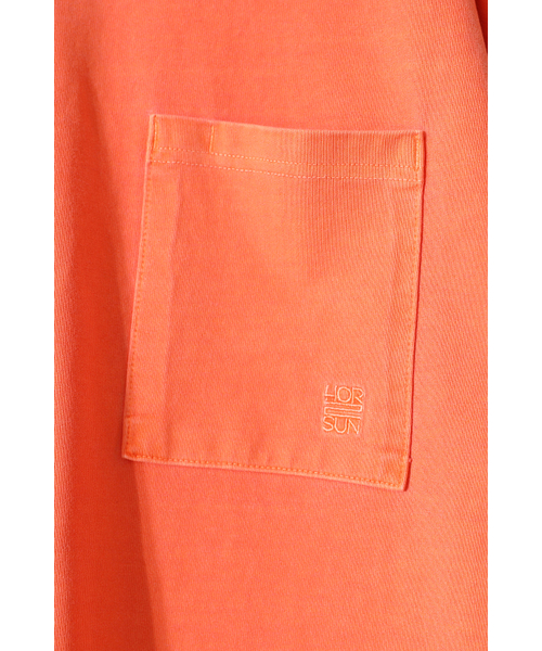 HORLISUN(ホーリーサン)の「Lawrence Garment Dyeing Short T-shirt Orange(Tシャツ/カットソー・レディース・その他・LARGE/MEDIUM/SMALL)」の5枚目の写真