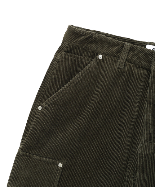 Cavish（カビシ）の「CORDUROY WASHED CARGO PANTS OLIVE(CV2EFUPA10A)（その他パンツ・レディース・オリーブ・LARGE/MEDIUM/SMALL）」の4枚目の写真