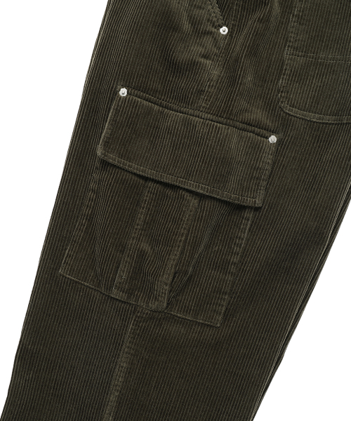 Cavish（カビシ）の「CORDUROY WASHED CARGO PANTS OLIVE(CV2EFUPA10A)（その他パンツ・レディース・オリーブ・LARGE/MEDIUM/SMALL）」の5枚目の写真