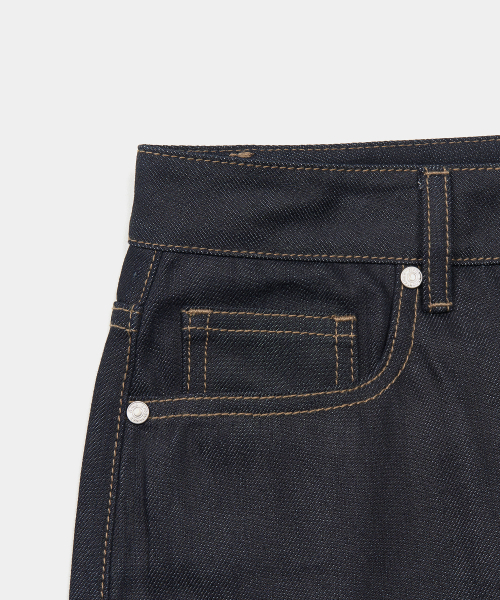 EXCONTAINER(エックスコンテナ)の「セミワイドローデニムパンツ (RAW INDIGO)(デニムパンツ・メンズ・その他・MEDIUM/LARGE/X-LARGE/SMALL)」の5枚目の写真