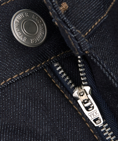 EXCONTAINER(エックスコンテナ)の「セミワイドローデニムパンツ (RAW INDIGO)(デニムパンツ・メンズ・その他・MEDIUM/LARGE/X-LARGE/SMALL)」の6枚目の写真