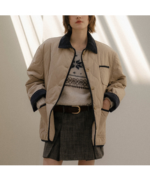 FRIVER07（フリバー07）の「Coloring collar point quilting jumper [FRFA03JP04]_2color（ミリタリージャケット）」