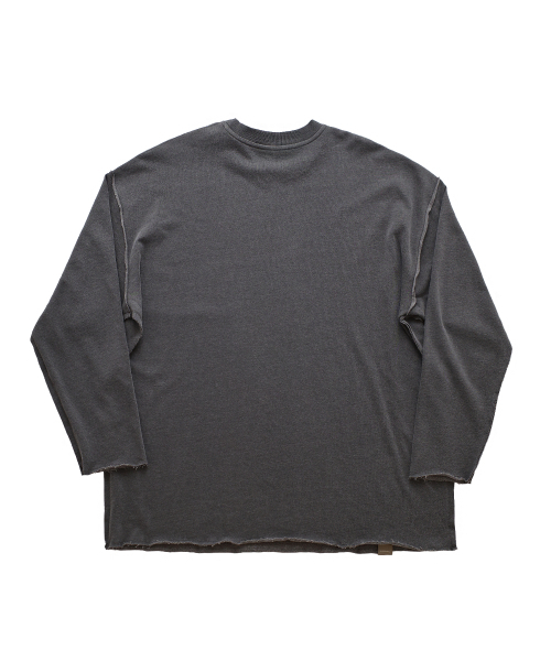 A NOTHING(アナッシング)の「VINTAGE P. DYEING CUT-OUT BOX TEE (Charcoal)(Tシャツ/カットソー・レディース・その他・LARGE/MEDIUM)」の2枚目の写真