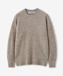BLOND9（ブロンドナイン）の「Soft Wool Boucle Round Knit Sweater_Mocha（ニット/セーター・メンズ）」
