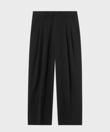 NONBLANK（ノンブランク）の「ダブルピンタックワイドスラックス_BLACK（スラックス）」