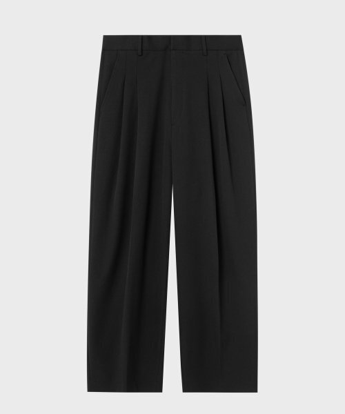 NONBLANK(ノンブランク)の「ダブルピンタックワイドスラックス_BLACK(スラックス・メンズ・その他・SMALL/MEDIUM/LARGE/X-LARGE)」の1枚目の写真