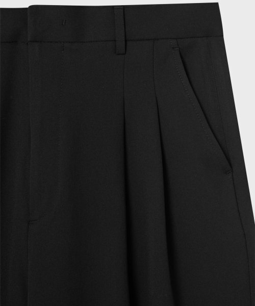 NONBLANK(ノンブランク)の「ダブルピンタックワイドスラックス_BLACK(スラックス・メンズ・その他・SMALL/MEDIUM/LARGE/X-LARGE)」の2枚目の写真