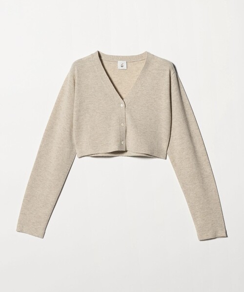 6(ロク)の「<6(ROKU)>ウールカシミヤ ショート カーディガン(カーディガン/ボレロ・レディース・ダークグレー/ナチュラル・FREE)」の5枚目の写真