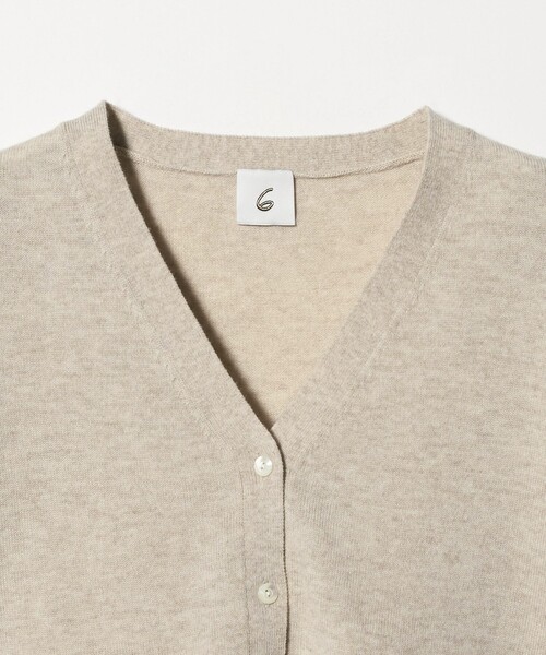 6(ロク)の「<6(ROKU)>ウールカシミヤ ショート カーディガン(カーディガン/ボレロ・レディース・ダークグレー/ナチュラル・FREE)」の7枚目の写真