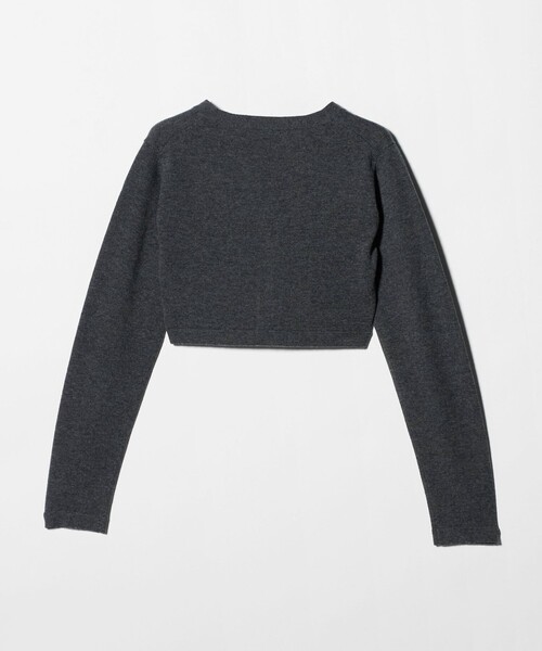 6(ロク)の「<6(ROKU)>ウールカシミヤ ショート カーディガン(カーディガン/ボレロ・レディース・ダークグレー/ナチュラル・FREE)」の9枚目の写真
