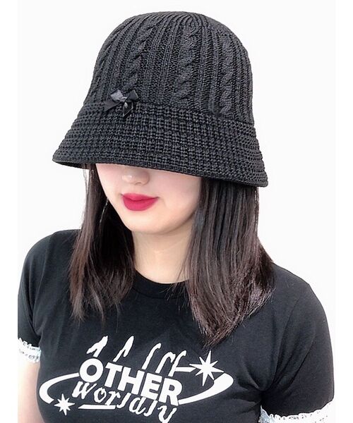 OTHER-worldly（アザーワールドリー）の「ロゴレースクロップTシャツ[ブラック]（Tシャツ/カットソー・レディース・その他・FREE）」の7枚目の写真