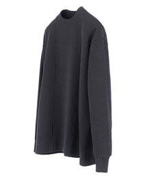 DGNAK（ディグナク）の「スクエアクルーネックロングスリーブ（ブラック）_ PE3TS1717（Tシャツ/カットソー）」